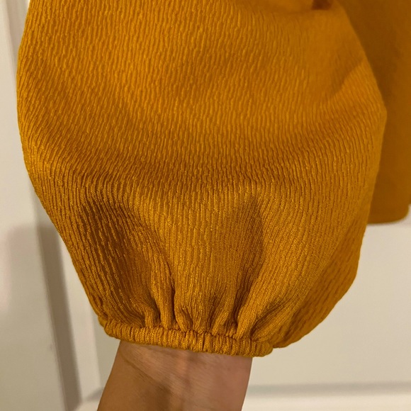 Zara Goldenrod Medium blouse with unique sleeves - Picture 2 of 5
